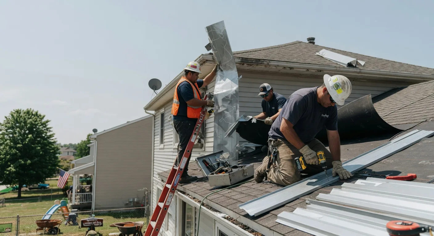 Storm Damage Metal Roof Repair in Hastings, IA